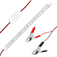 Ayt Powermaster 12 Volt 5 Watt T8 LED Akü Maşalı 30 cm Seyyar Aydınlatma Tamirci Lambası