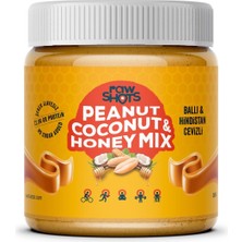 Rawshots Peanut Coconut & Honey Mix Yer Fıstığı Ezmesi 360G