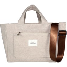 Atelier Bomonti Hishi Tote Bag Mumlu Kanvas Omuz Çantası & El Çantası