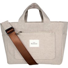 Atelier Bomonti Hishi Tote Bag Mumlu Kanvas Omuz Çantası & El Çantası