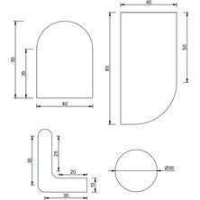 Az Design Studio Ahşap Duvar Dekoru Nested Dekoratif Tasarım Tablo