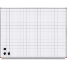 Panda 120X200 cm Kareli Mıknatıs Manyetik Yüzey Duvara Monte BEYAZ-PAN594B