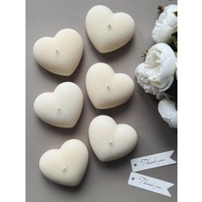 Çakra Dekoratif Desenli Büyük Kalp Kokulu Vegan Soya Mum