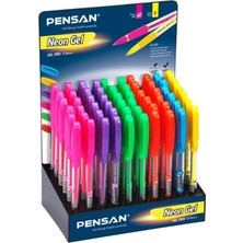 Pensan Neon Jel Pvc Renkli 60 Lı Stand