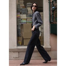 Denim Trip KARLA TALL Straight Fit Koyu İndigo Kadın Jean Pantolon