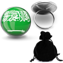 Market66 Suudi Arabistan Bayrağı Yüzüğü Saudi Arabia Bayrak 316L Ayarlanabilir Yüzük