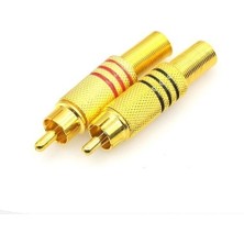 Hq Speed Plus Rca Gold Erkek Konnektör ( 50 Adet )