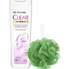 Clear Şampuan Women Vitamin Kopleksi 350 ml + Banyo Lifi Armağan