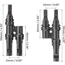 Matech Mc4 2'li Paralelleme Konnektörü Çifti