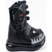 Aktaş Ayakkabı Bebek Unisex Siyah Su Geçirmez Içi Yünlü Fermuarlı Bot