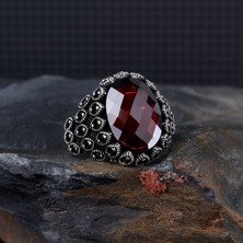 Takı925 Zirkon Taşlı Damla Model 925 Ayar Gümüş Yüzük