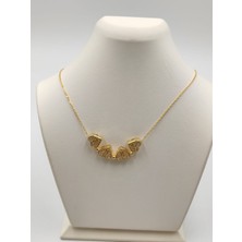 Altuntaş Kalpli Anahtarlı Kolye 925 Ayar Gümüş Gold