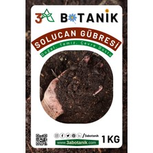 3A Botanik Doğal Katı Solucan Gübresi, %100 Doğal, Katkısız ve Kokusuz Doğal Gübre, 1 kg