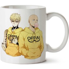 One Punch Man 3 Iki Tarafı Baskılı Kupa Bardak