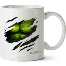 Hulk Model 1 Iki Tarafı Baskılı Kupa Bardak