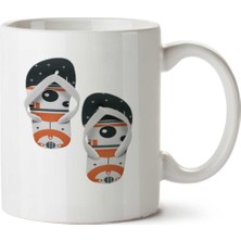 Art Hediye Star Wars Terlik Iki Tarafı Baskılı Kupa Bardak