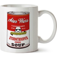 Star Wars Campbells Soup Stormtrooper Andy Warhol Iki Tarafı Baskılı Kupa Bardak