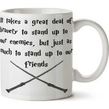 Stand To A Friend (Black) Iki Tarafı Baskılı Kupa Bardak