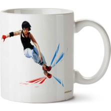Mirrors-Edge-Free-Download-Png Iki Tarafı Baskılı Kupa Bardak