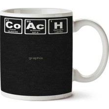 Coach Koç Periyodik Cetvel Iki Tarafı Baskılı Kupa Bardak
