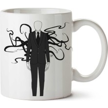 Slender-Man-Png-Image Ince Adam Iki Tarafı Baskılı Kupa Bardak