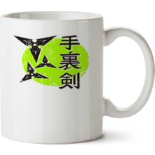 Genji Shuriken Iki Tarafı Baskılı Kupa Bardak