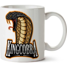 King Kobra Iki Tarafı Baskılı Kupa Bardak