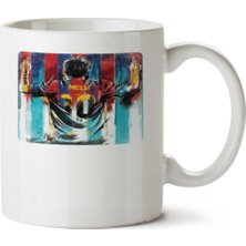 Messi Argentina Iki Tarafı Baskılı Kupa Bardak