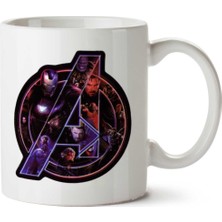 Marvel Avengers Iki Tarafı Baskılı Kupa Bardak
