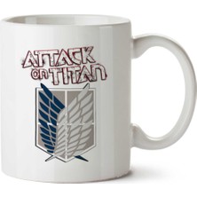 Attack On Titan 3 Iki Tarafı Baskılı Kupa Bardak