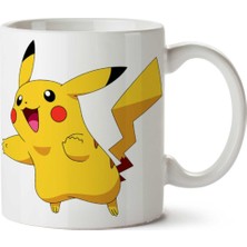 Pikachu Pokemon Iki Tarafı Baskılı Kupa Bardak