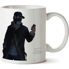 Watch-Dogs-Free-Download-Png Iki Tarafı Baskılı Kupa Bardak