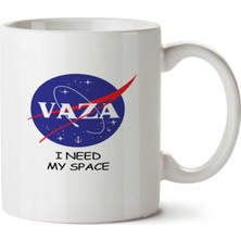 Vaza Nasa Logo Iki Tarafı Baskılı Kupa Bardak