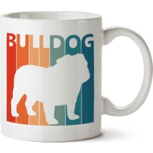 Bulldog Funny Cute Iki Tarafı Baskılı Kupa Bardak