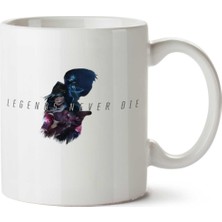 Legends Never Dıe Iki Tarafı Baskılı Kupa Bardak