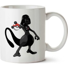 Pokemon Darth Mewtwo Star Wars Iki Tarafı Baskılı Kupa Bardak