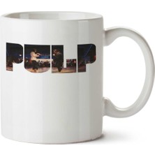 Pulp Fiction Pulp Yazı Iki Tarafı Baskılı Kupa Bardak