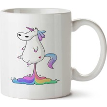 Unicorn Osuruk Iki Tarafı Baskılı Kupa Bardak