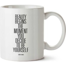 Beauty Begıns Iki Tarafı Baskılı Kupa Bardak