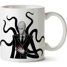 Slender-Man-Png-Hd Ince Adam Iki Tarafı Baskılı Kupa Bardak