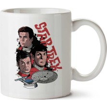 Star Trek Comic Tribute Iki Tarafı Baskılı Kupa Bardak