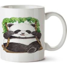 Panda Bear Iki Tarafı Baskılı Kupa Bardak