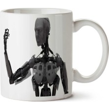 Cyborg-Png-Picture Iki Tarafı Baskılı Kupa Bardak