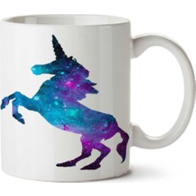 Unicorn 4 Şahlanış Iki Tarafı Baskılı Kupa Bardak