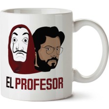 La Casa De Papel El Profesorprofesor Iki Tarafı Baskılı Kupa Bardak