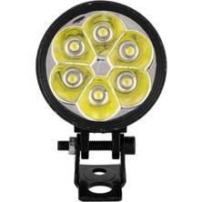 6 LED Motosiklet Sis Far Montaj Sis Drl Lamba Scooter Motosiklet 10W Motosiklet Far- 2 Adet