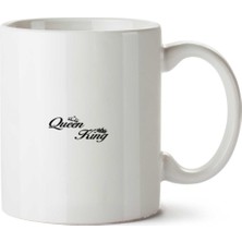 Queen King Iki Tarafı Baskılı Kupa Bardak