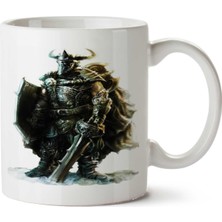 Viking Kostüm Iki Tarafı Baskılı Kupa Bardak
