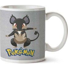 Alola Rattata Pokemon Sun Moon Iki Tarafı Baskılı Kupa Bardak
