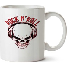 Art Hediye Kuru Kafa Kurukafalar Rock N'roll Iki Tarafı Baskılı Kupa Bardak